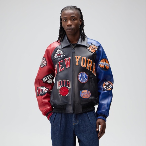 Kith & AVIREX for the New York Knicks Madison Square Garden Icon Jacket Sz Large